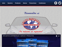 Tablet Screenshot of continentales.com